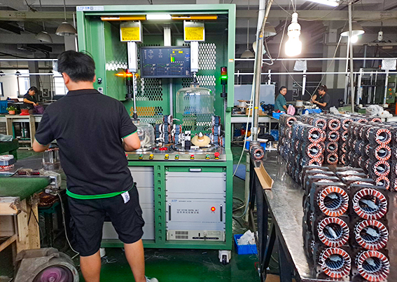 壓縮機電機定子真空測試設備應用現場 壓縮機電機定子真空測試設備應用現場