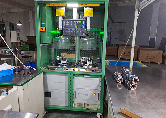 壓縮機電機定子真空測試設備應用現場 壓縮機電機定子真空測試設備應用現場