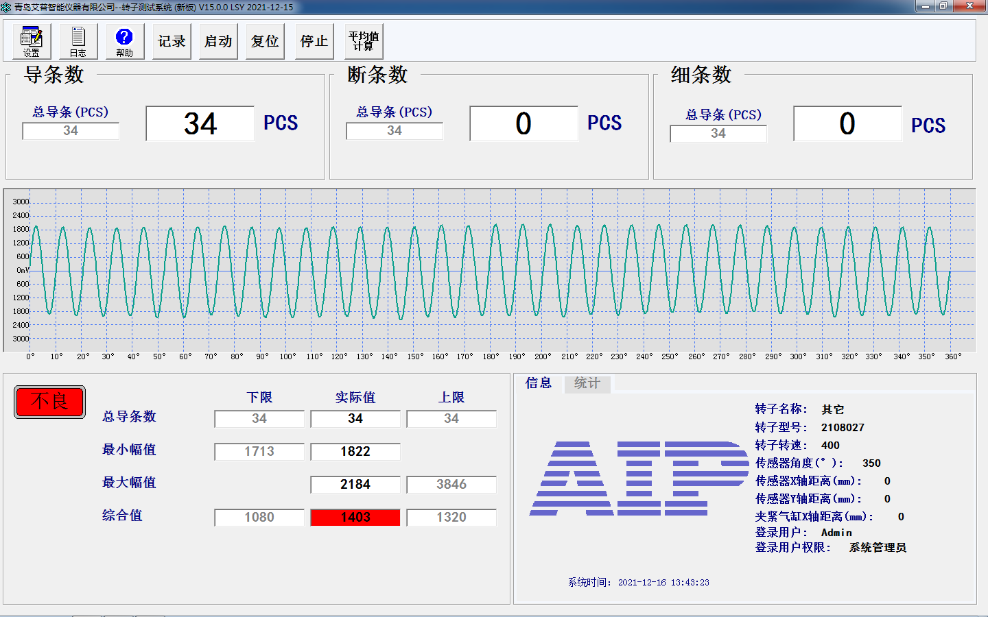 鑄鋁轉(zhuǎn)子測試系統(tǒng)測試界面-艾普智能.png 鑄鋁轉(zhuǎn)子測試系統(tǒng)測試界面-艾普智能.png